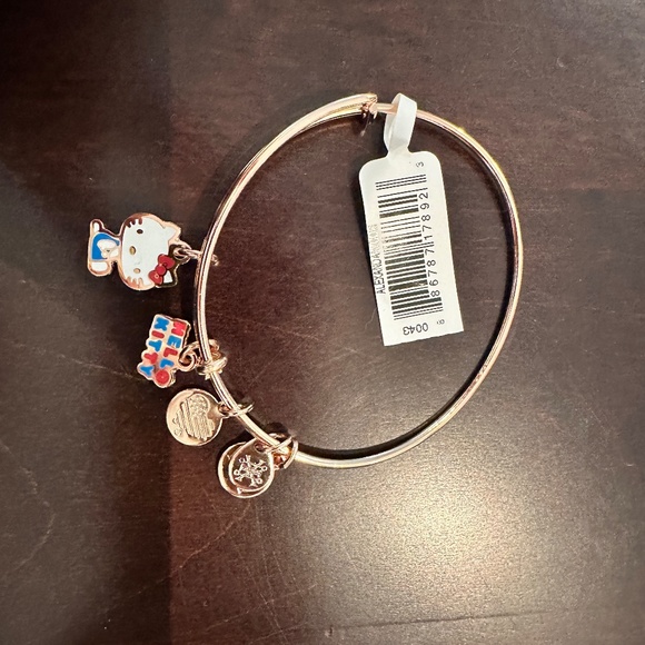 Alex and Ani Hello Kitty Duo Charm Bangle Bracelet - Picture 2 of 3